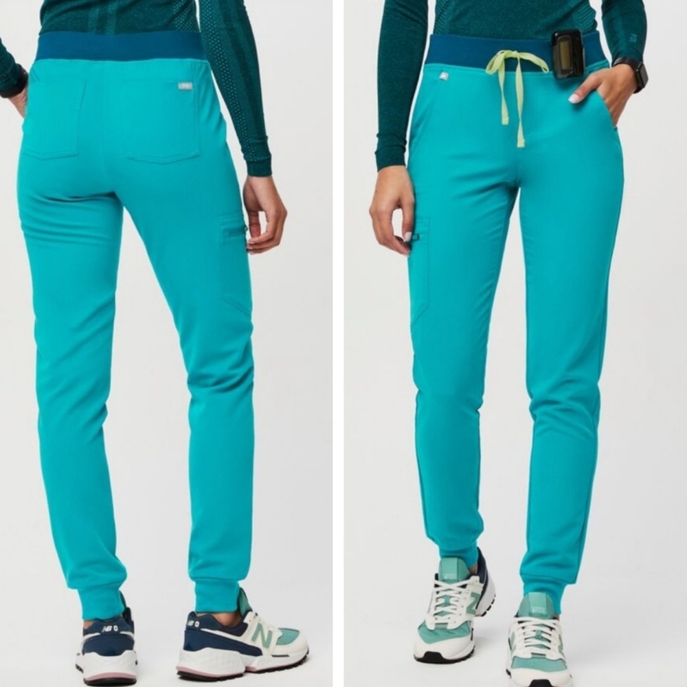 New Figs zamora jogger 2.0 scrub pants teal size XL limited edition